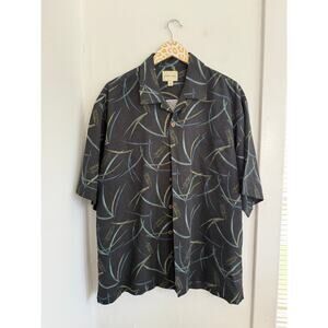 Joseph & Feiss Men's Silk Button Front Shirt | Size XL